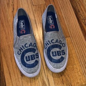 Keds Double Decker Chicago Cubs Slip On Sneaker